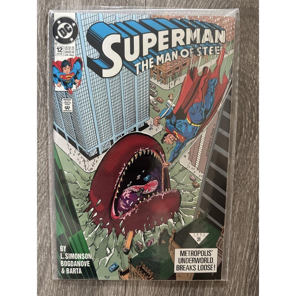 DC Superman The Man Of Steel #12 Single Issue Comic 1992 Color US Comics